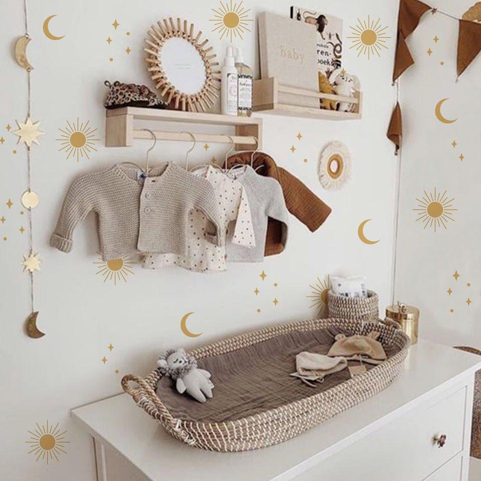 Sun Moon and Stars Wall Stickers - Fansee Australia