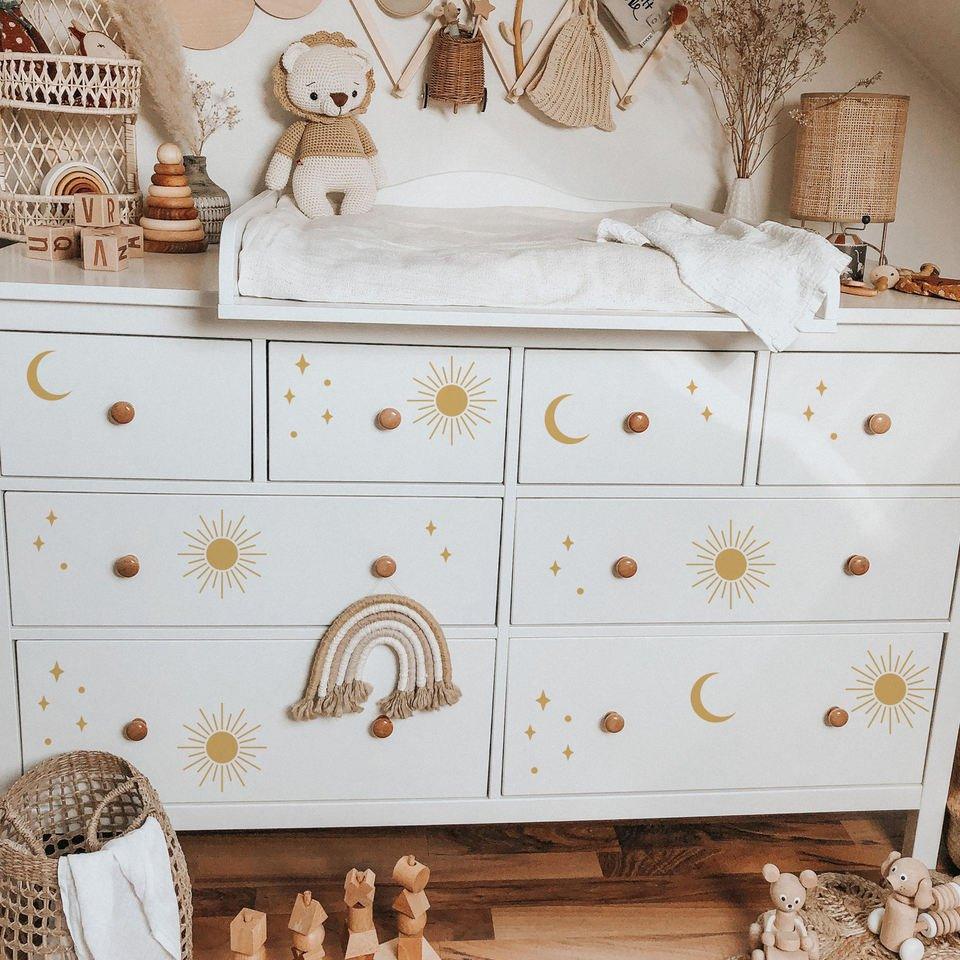 Sun Moon and Stars Wall Stickers - Fansee Australia