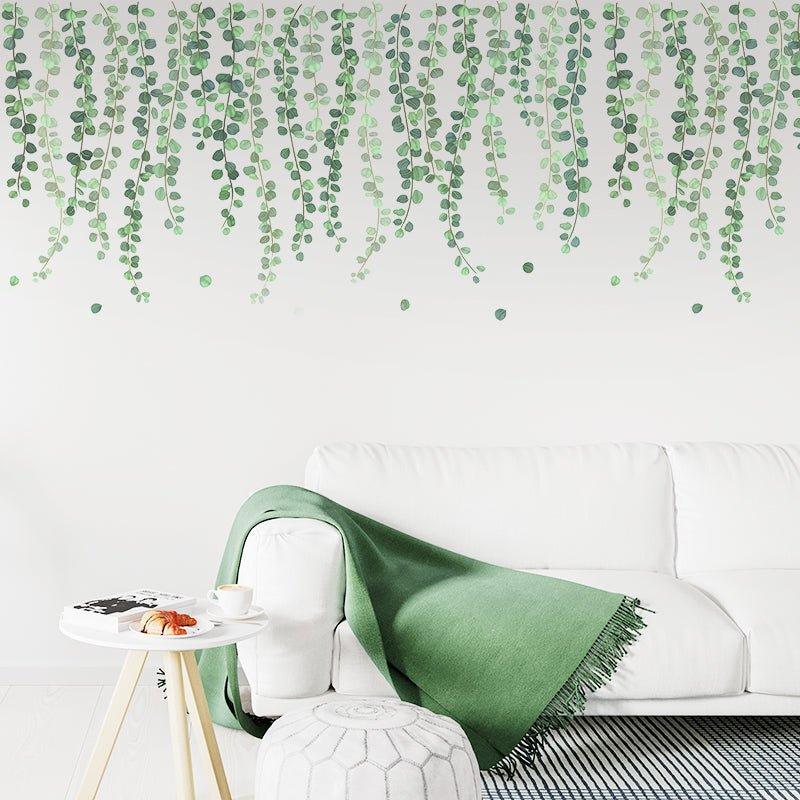 Breathtaking Green Leaves Wall Stickers - Fansee Australia