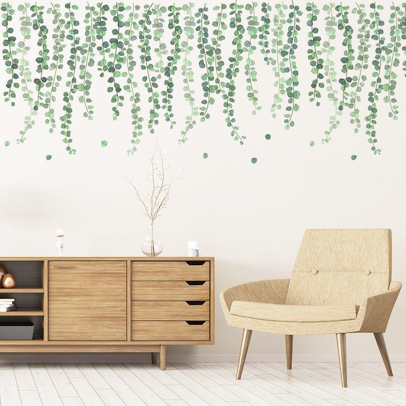 Breathtaking Green Leaves Wall Stickers - Fansee Australia