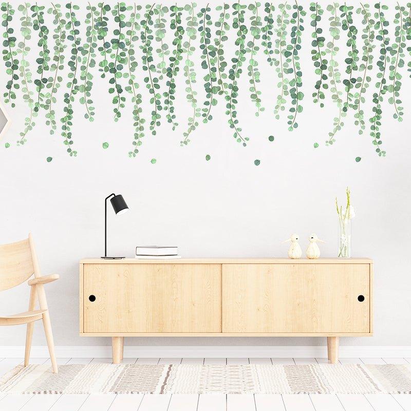 Breathtaking Green Leaves Wall Stickers - Fansee Australia