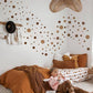 Brown Boho Polka Dots Removable Wall Stickers - Fansee Australia