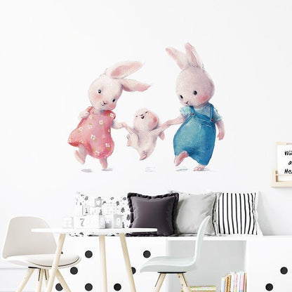 Bunny Family Wall Stickers - Fansee Australia