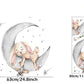 Bunny Sleeping On The Moon Wall Stickers - Fansee Australia