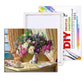 Colourful Flowers Art Painting By Numbers Kit (40x50cm Framed Canvas) - Fansee Australia