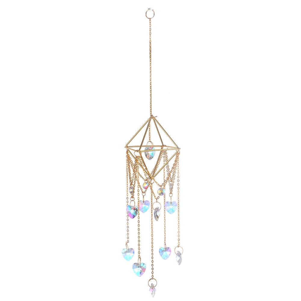 Natural Crystal Stone Sun Catcher Wall Hanging - artwallmelbourne