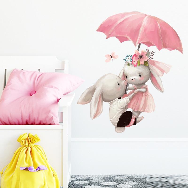 Lovers Under Umbrella Wall Decals - Fansee Australia