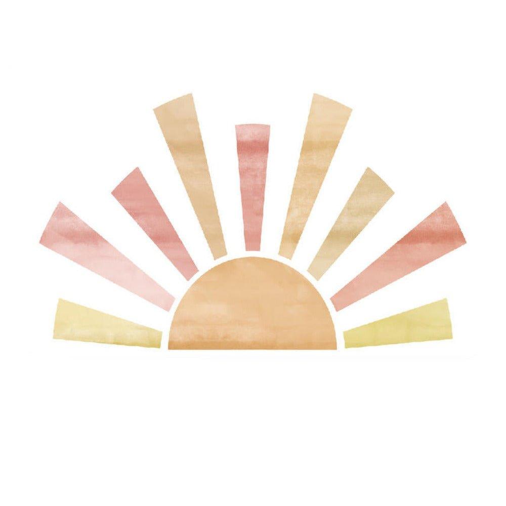 Boho Half Sun Large Fabric Wall Decals - Fansee Australia