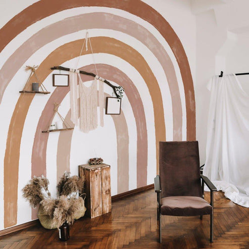 Extra Large Fabric Boho Watercolor Rainbow Wall Stickers | Wall Sticker ...