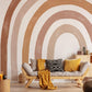Extra Large Fabric Boho Watercolor Rainbow Wall Stickers - Fansee Australia