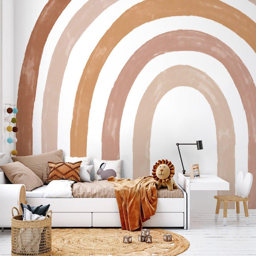 Extra Large Fabric Boho Watercolor Rainbow Wall Stickers - Fansee Australia