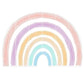 Extra Large Fabric Hand Drawn Watercolour Rainbow Wall Sticker - Fansee Australia