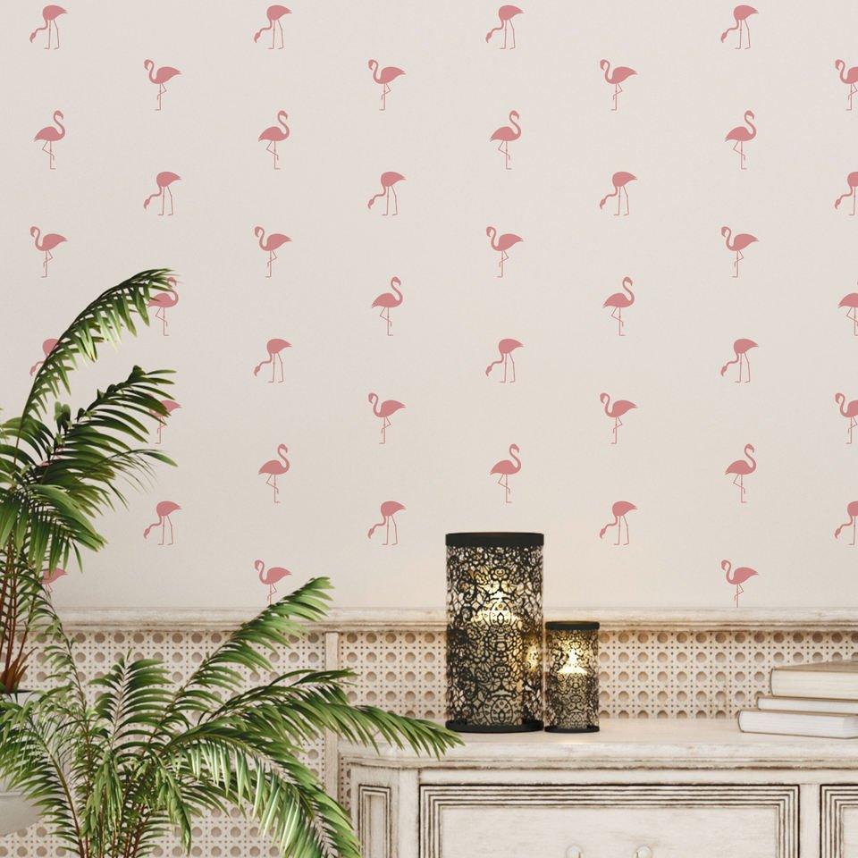 Pink Flamingos Removable Self-Adhesive Wall Stickers - Fansee Australia