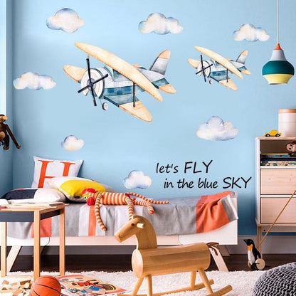 Lets Fly In The Sky Removable Wall Stickers For Nursery - Fansee Australia