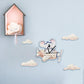 Flying Koala Nursery Wall Clock - artwallmelbourne