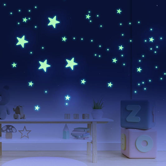 Glow In Dark Luminous Stars Wall Stickers - artwallmelbourne
