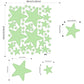 Glow In Dark Luminous Stars Wall Stickers - artwallmelbourne