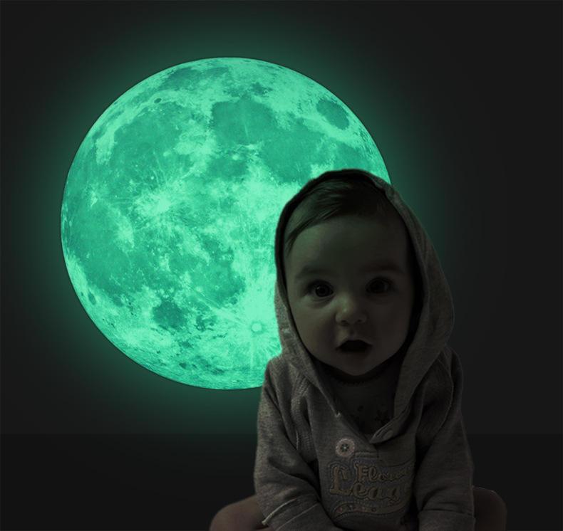 Glow In The Dark Moon And Stars Wall Stickers - artwallmelbourne