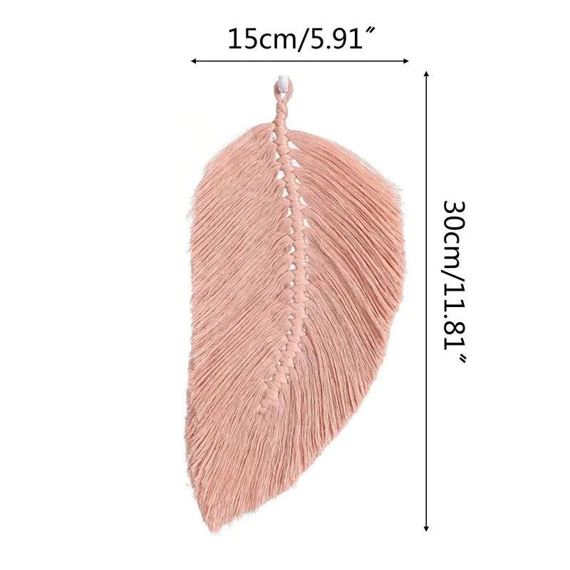 Beautiful Leaf Cotton Macrame Wall Hanging - Fansee Australia