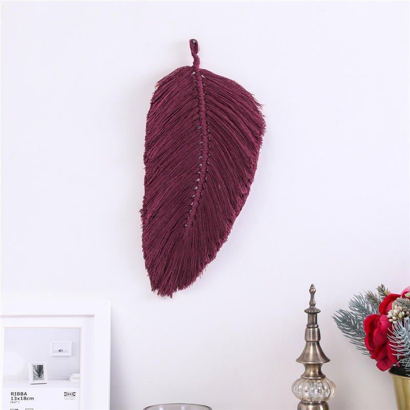 Beautiful Leaf Cotton Macrame Wall Hanging - Fansee Australia