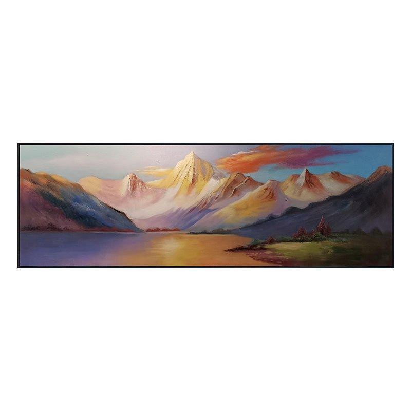 Stunning Mountain Ranges Ready To Hang Oil Painting - Fansee Australia