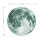 Glow In The Dark Luminous Moon 3D Wall Sticker - Green - Fansee Australia
