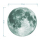 Glow In The Dark Luminous Moon 3D Wall Sticker - Green - Fansee Australia