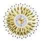 Handmade Golden Leaf Large Round Wall Clock - Fansee Australia
