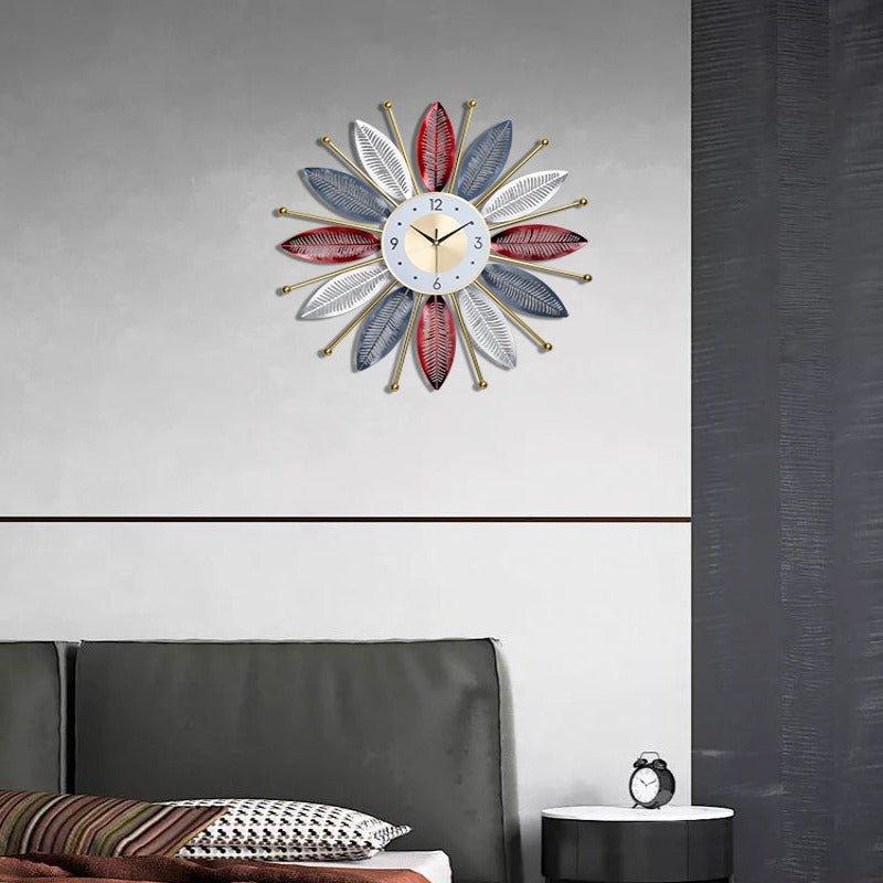 Handmade Sunflower Large Round Wall Clock - Fansee Australia