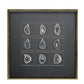 Handmade Black Agate Crystal Stone Framed Wall Art (60x60cm) - Fansee Australia