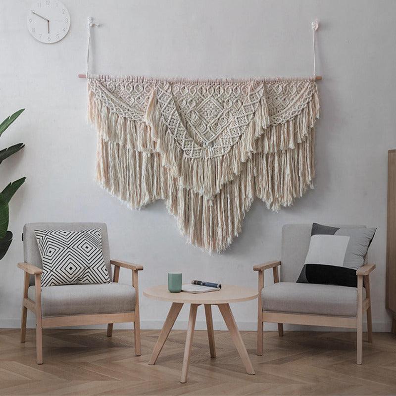 Handmade Extra Large Size Macrame Wall Hanging - artwallmelbourne