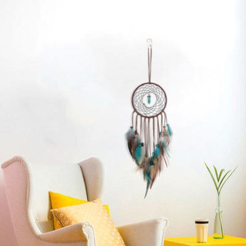 Handmade Feather Crochet Dream Catchers Wall Decor - Fansee Australia