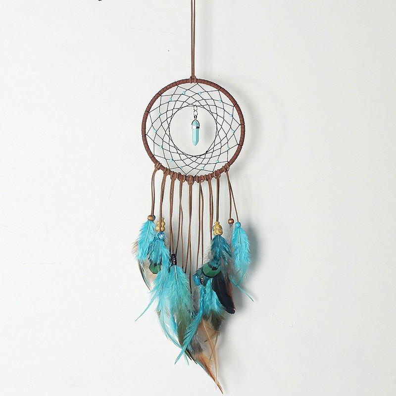 Handmade Feather Crochet Dream Catchers Wall Decor - Fansee Australia