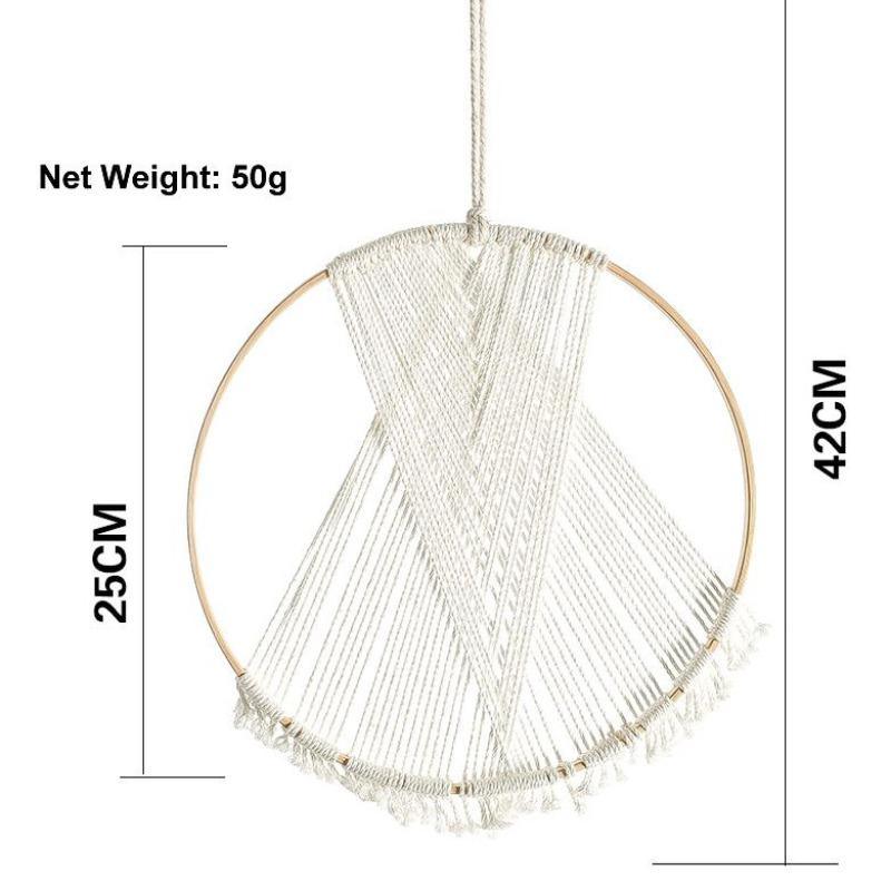 Handmade Round Cotton Yarn Wall Hanging Macrame - Fansee Australia