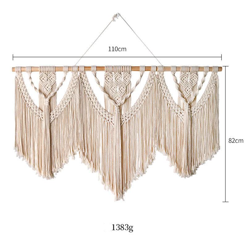 Handmade Wooden Extra Large Macrame Wall Hanging - artwallmelbourne