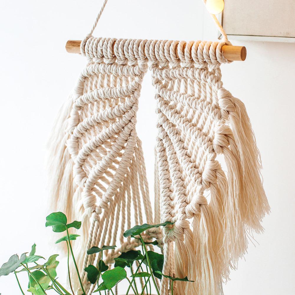 Handwoven Angel Wings Macrame Plant Hanger - artwallmelbourne