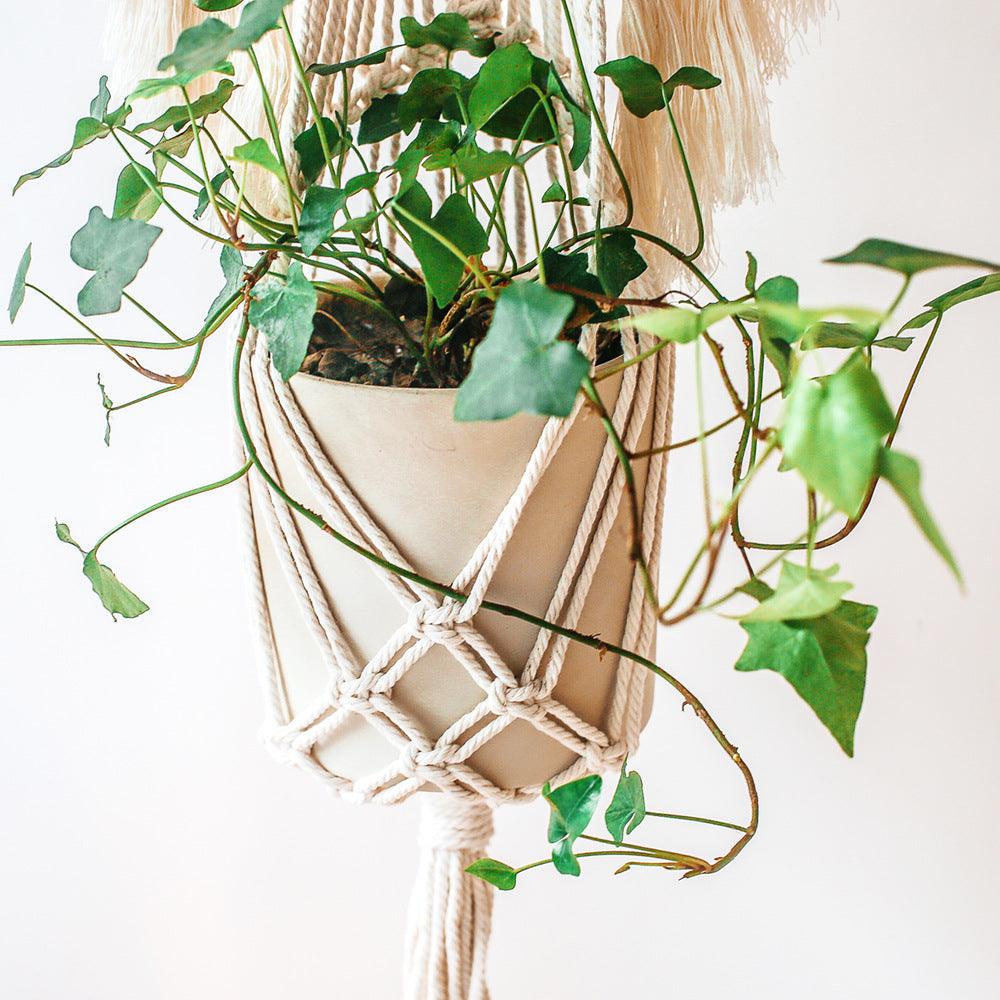 Handwoven Angel Wings Macrame Plant Hanger - artwallmelbourne