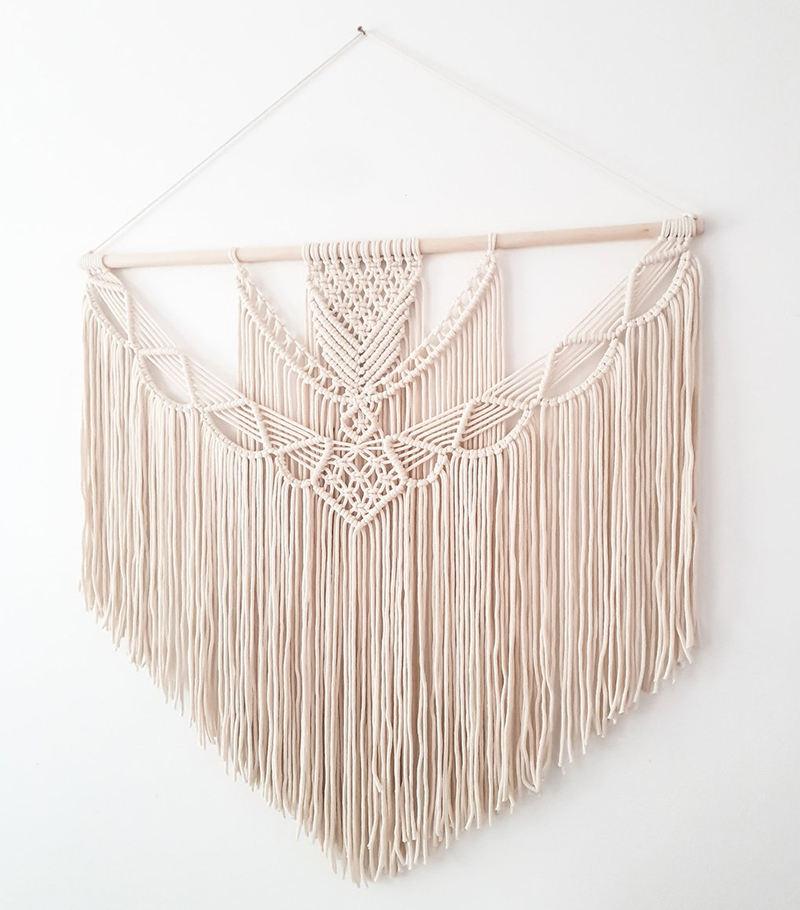 Handwoven Cotton Wall Hanging Macrame Tapestry - artwallmelbourne