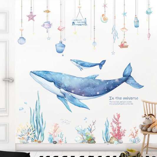 Large Humpback Whale Wall Stickers For Nursery - Fansee Australia