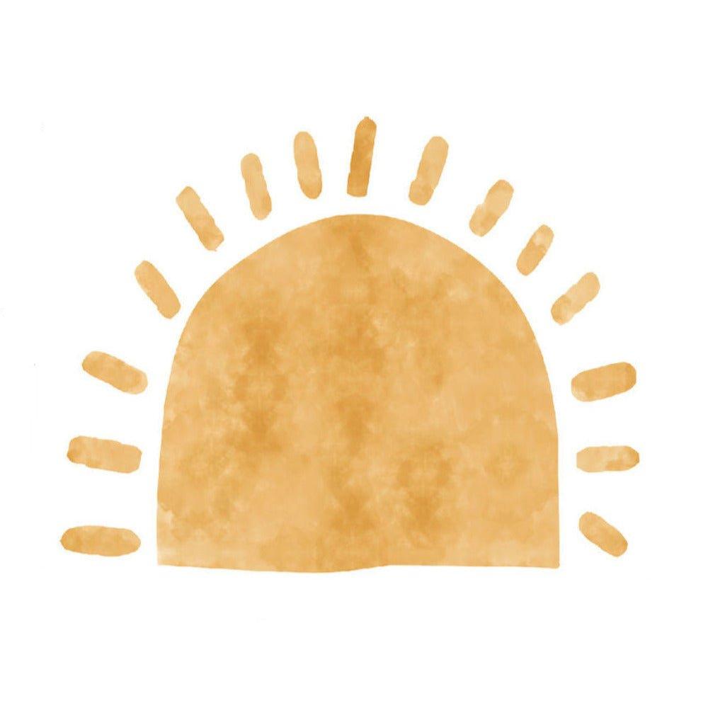 Boho Chic Sun Self-Adhesive Large Fabric Wall Decals - Fansee Australia