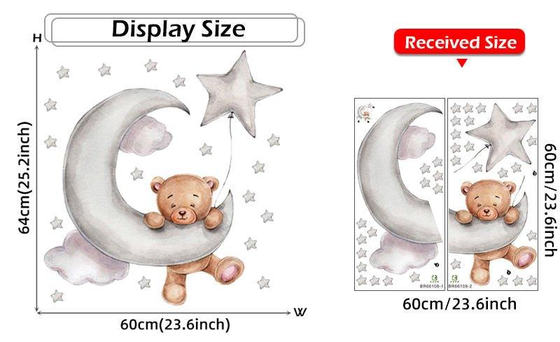 Lovable Baby Bear Wall Stickers - Fansee Australia