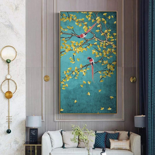 Magpie Birds Print On Canvas - Fansee Australia