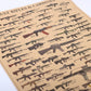 Most Famous Rifles List - Kraft Paper Wall Art Print (51x35.5cm) - Fansee Australia
