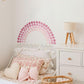 Pink Watercolour Polka Dots Rainbow Wall Stickers - artwallmelbourne