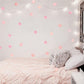 Pink Watercolour Rainbow And Dots Wall Stickers - artwallmelbourne