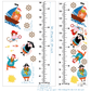 Pirates Growth Chart Wall Stickers - Fansee Australia