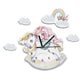 Princess and Unicorn Wall Clock For Kids Room - artwallmelbourne