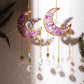 Sun Catcher With Raw Crystal Art Wall Hanging - artwallmelbourne