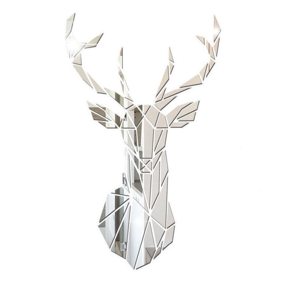 Deer Head Mirror Wall Decor Wall Stickers - Fansee Australia