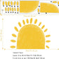 Spectacular Half Sun Peel And Stick Wall Sticker - artwallmelbourne